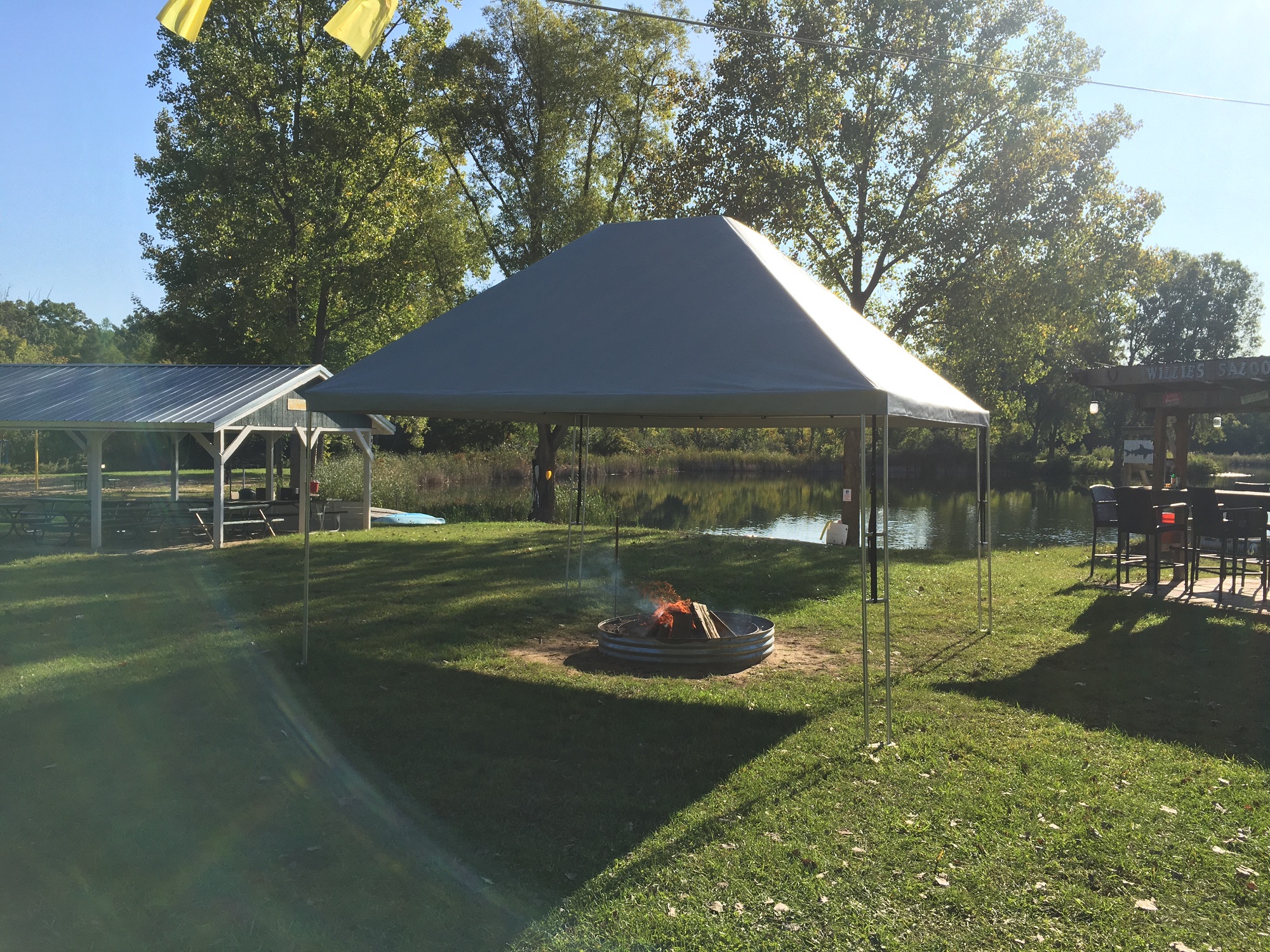 Campfire Canopy | Fire Shelter | Fire Pit Tent
